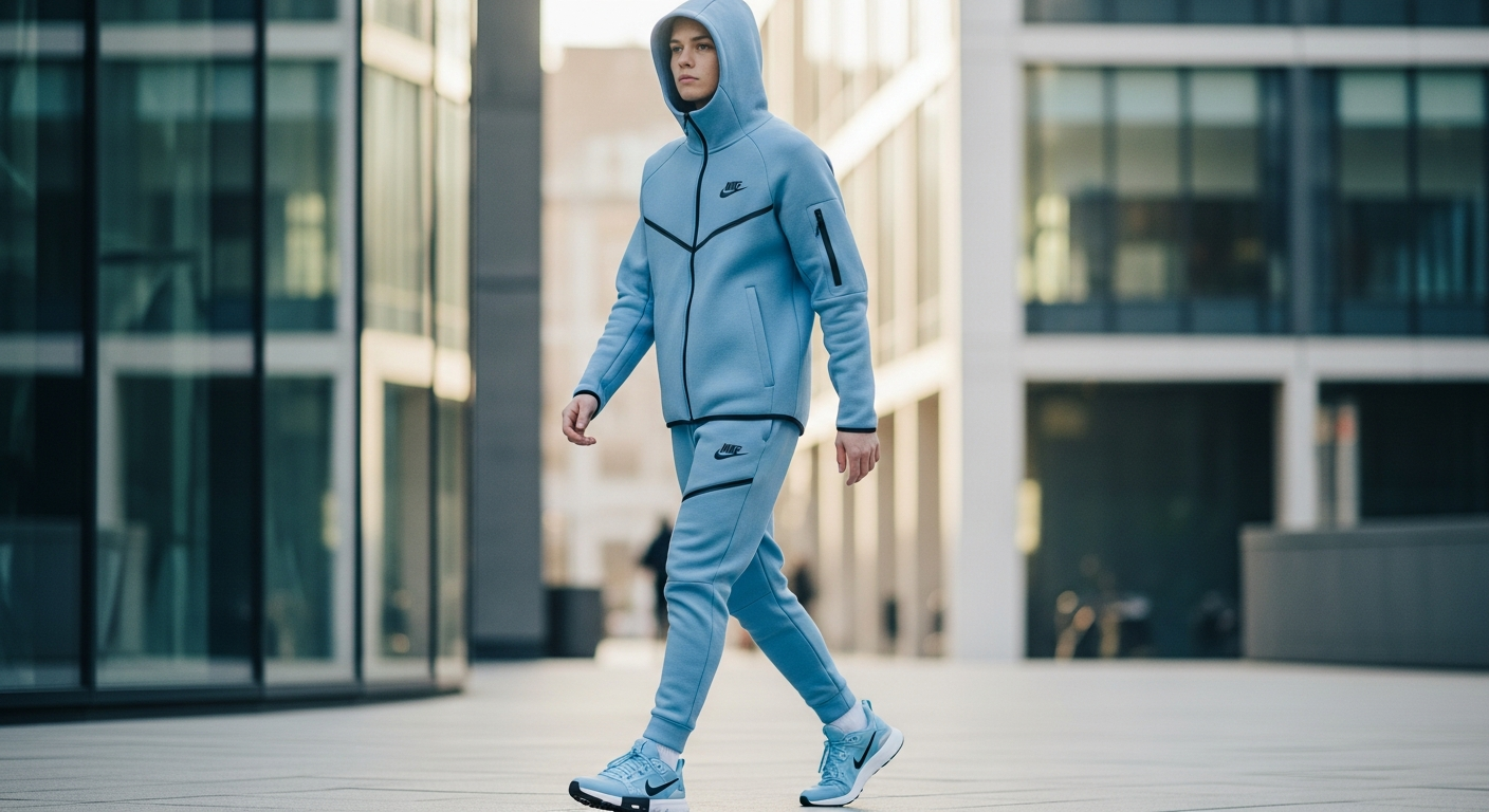 Light Blue Nike Tech